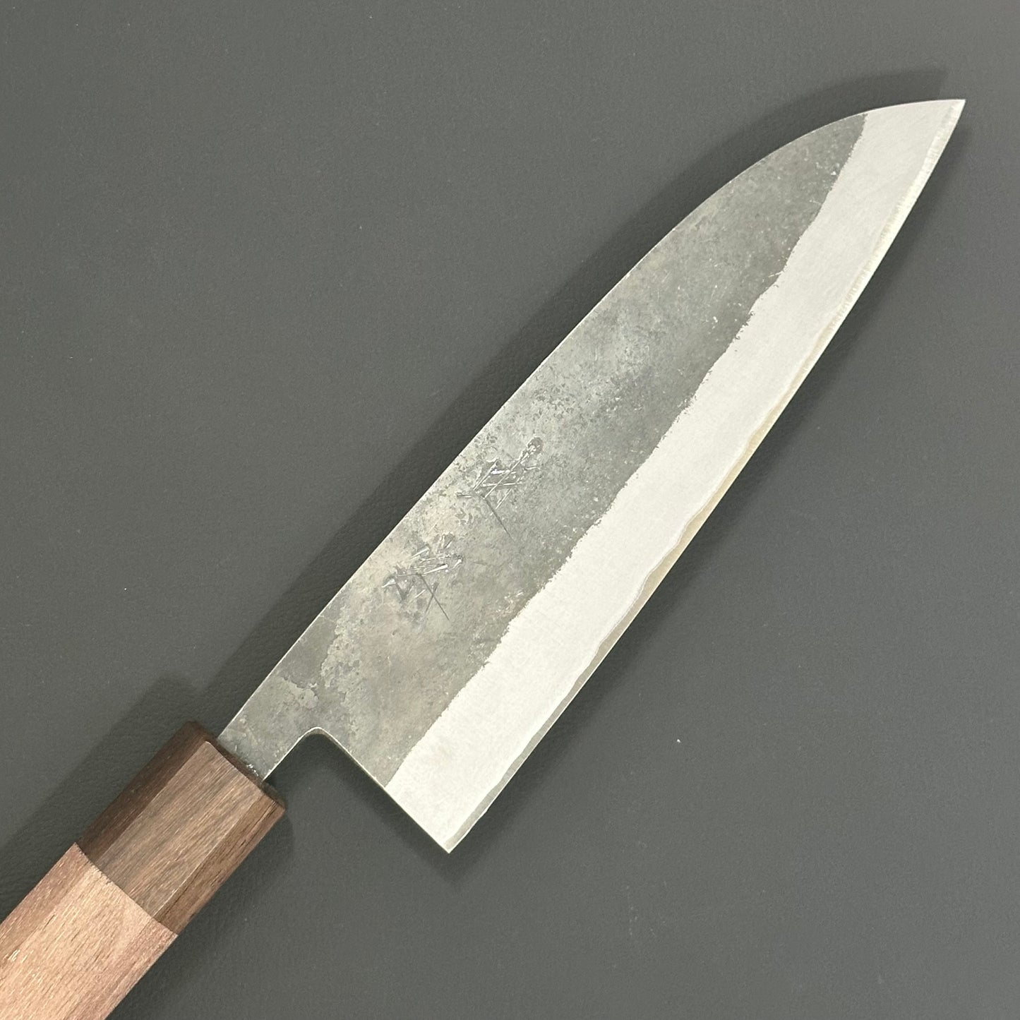 Santoku 165 mm (6.5 in) Blue#2 Stainless Clad
