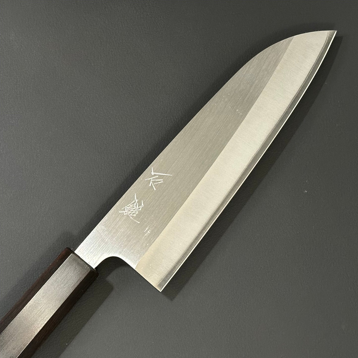 Santoku 165 mm (6.5 in) White#2 Stainless Clad