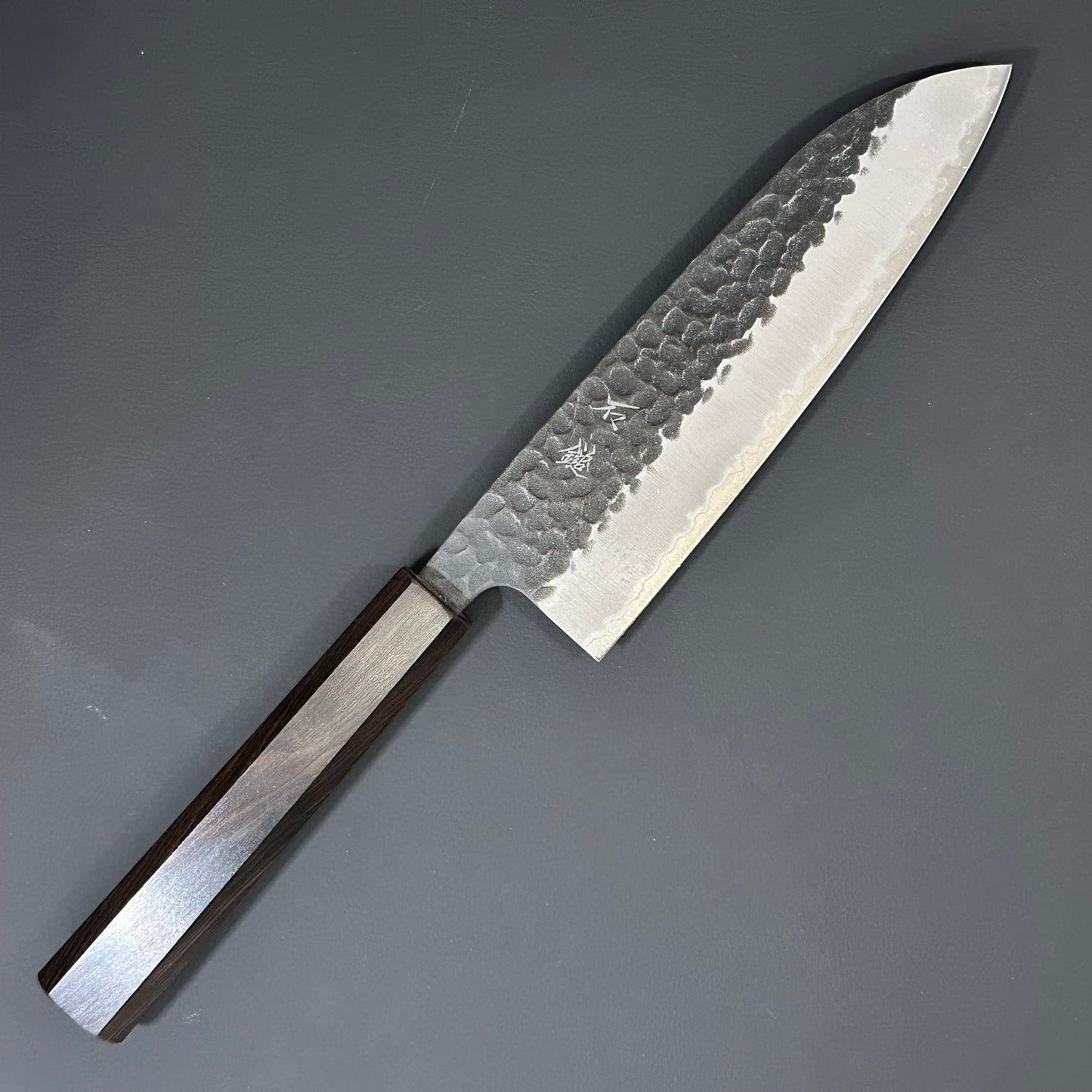 SC Santoku 165mm (6.5in) Blue#S Stainless Clad