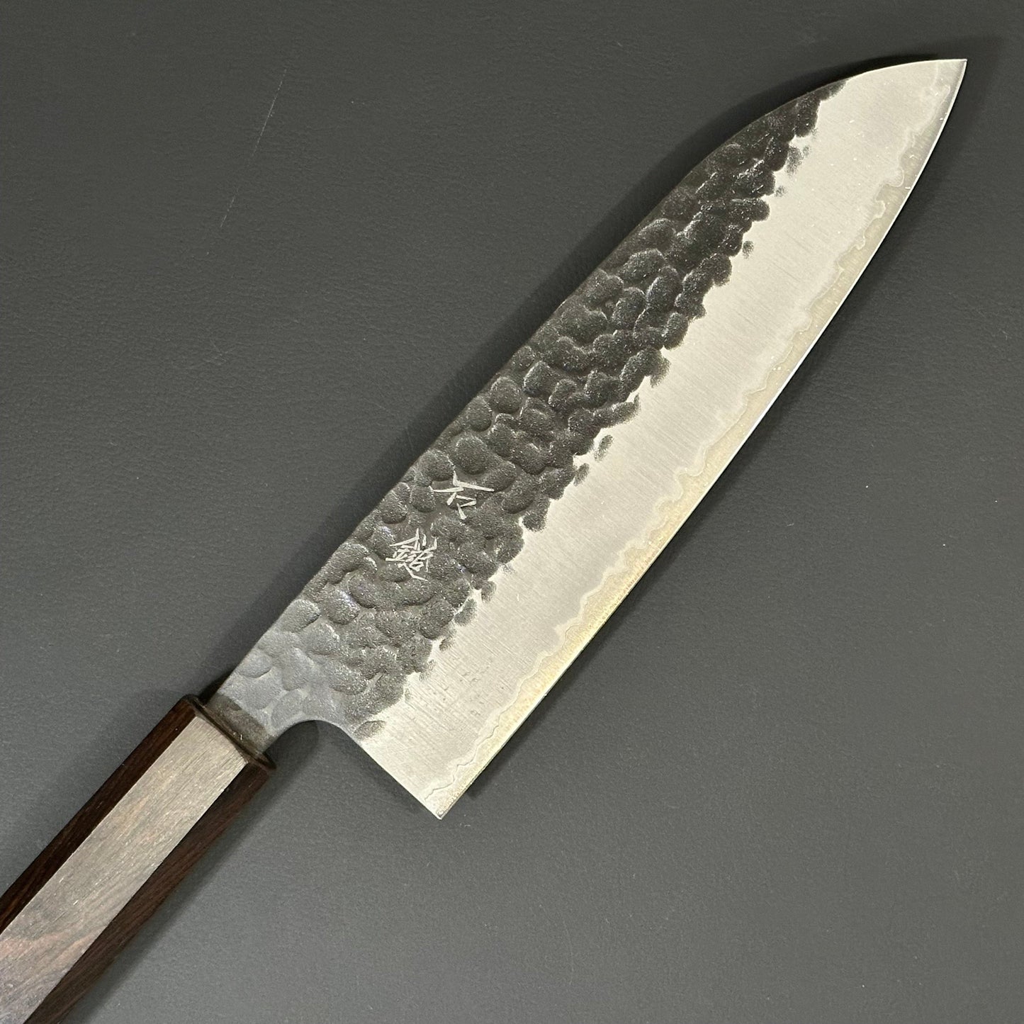 SC Santoku 165mm (6.5in) Blue#S Stainless Clad
