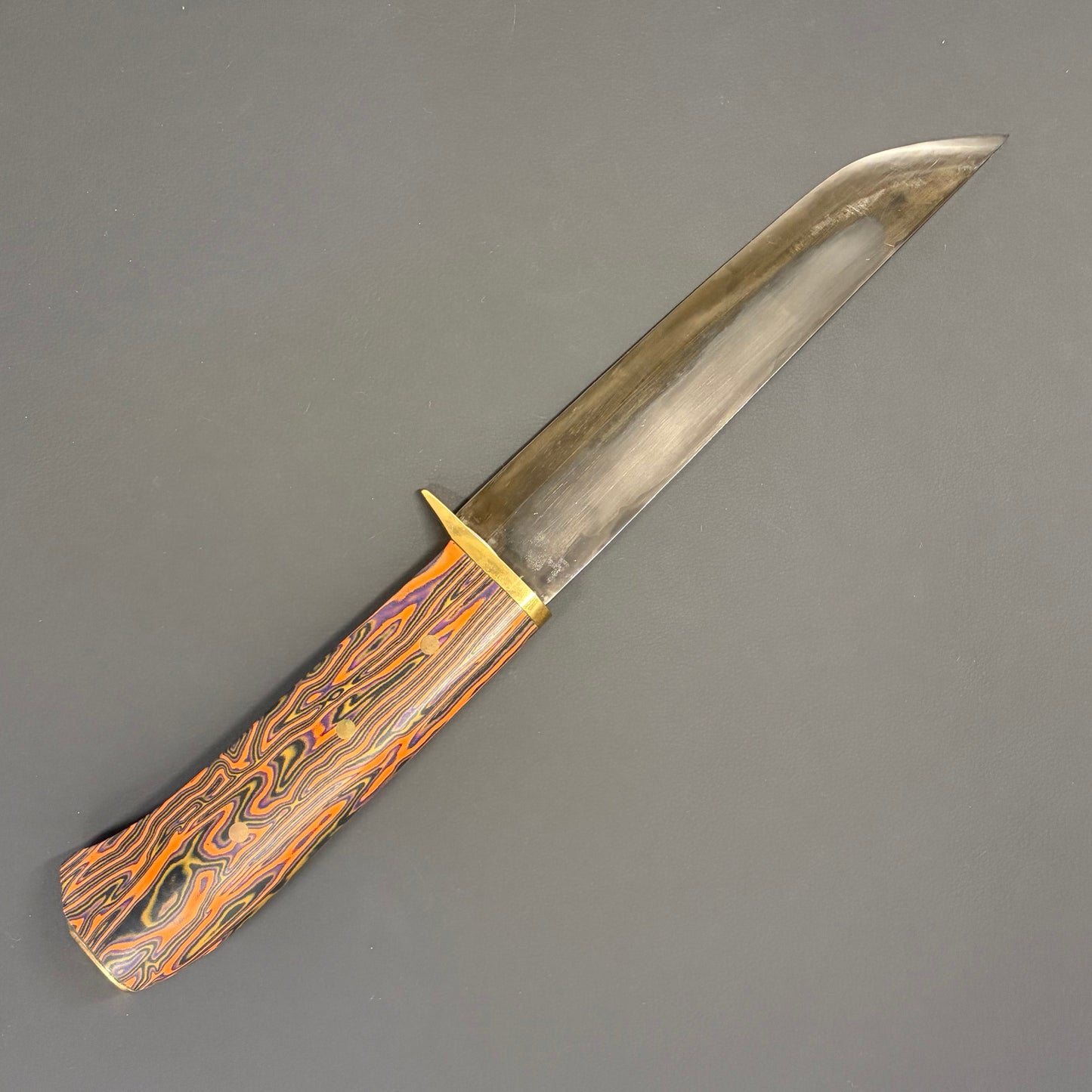 Outdoor Knife 140mm (5.5in) White#2 Kobuse Forging