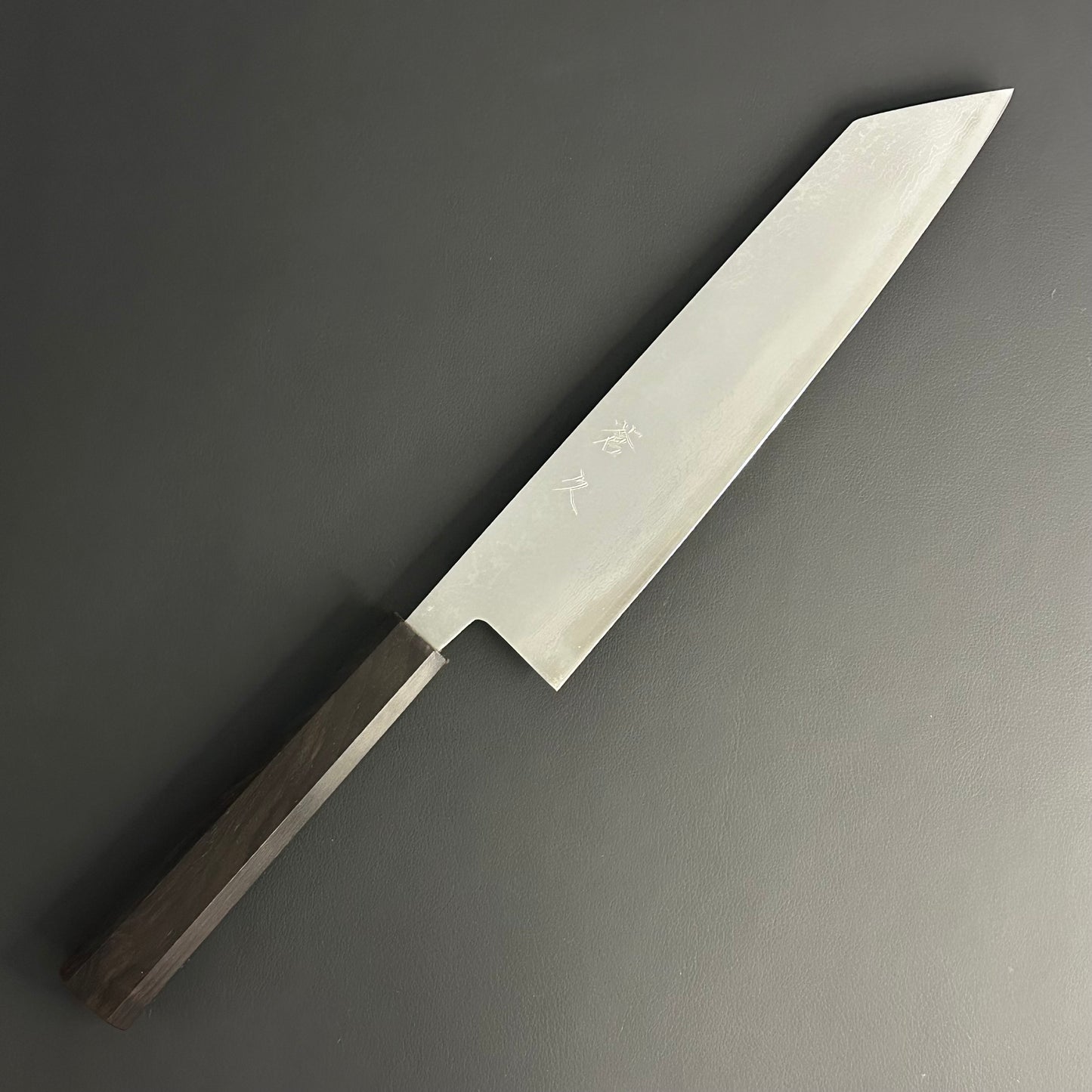 Damascus Kiritsuke 210 mm (8.2 in) Aogami (Blue) #2 Double-Bevel