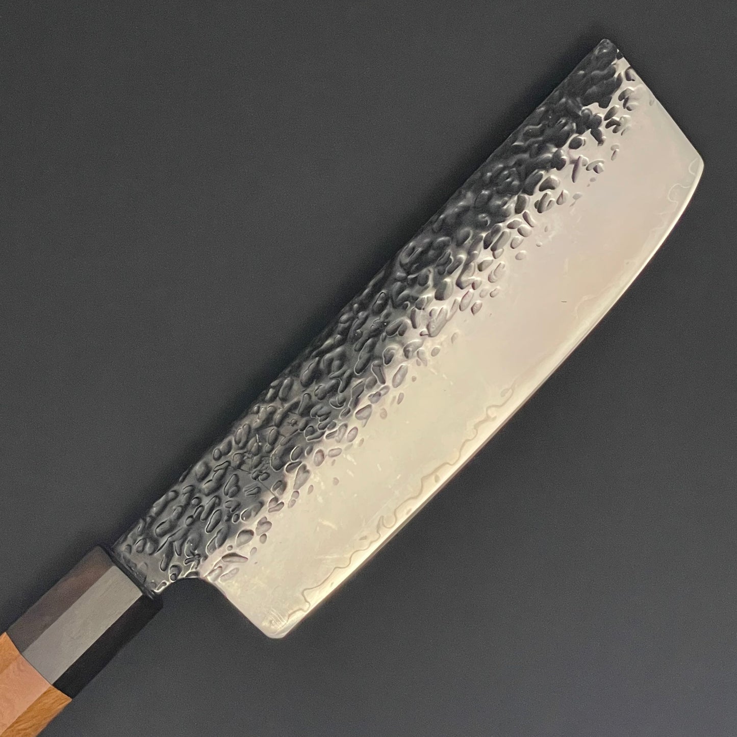 Nakiri 165 mm (6.5 in) VG10 Black Hammered Finish Double-Bevel