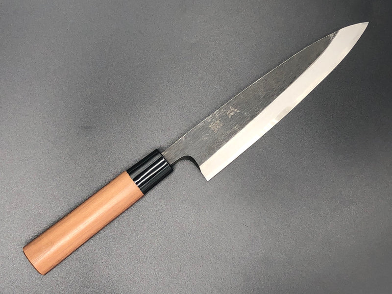 黒打ち 片刃捌き 180mm 青2鋼 胡桃 – 由宗刃物 Yoshimune Knives